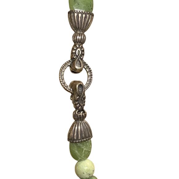 Carolyn Pollack Necklace & Pendant Set Multi Kinds of Green Stones & Shades - Picture 11 of 13